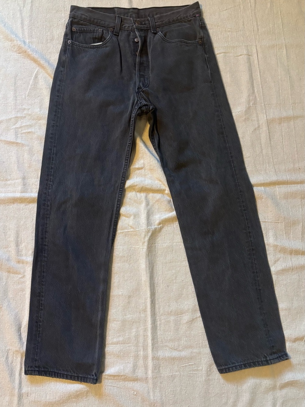 Vintage 90s Levi's 501 Black Jeans Made in USA 1994 Tag W32 L30
